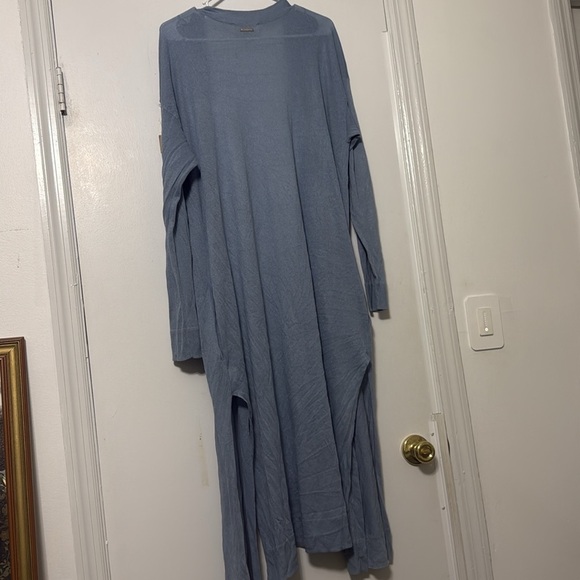 Michael Kors Dust Blue Knit Long Cardigan - Picture 6 of 6